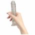 Addiction Crystal - Dildo z nóżkami (półprzezroczyste) - 18 cm 