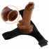 Pretty Love Harness - uniwersalne majtki z dildo - 17 cm (czarne)