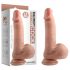 Dual Density - naturalnie realistyczny dildo z przyssawką - 18 cm