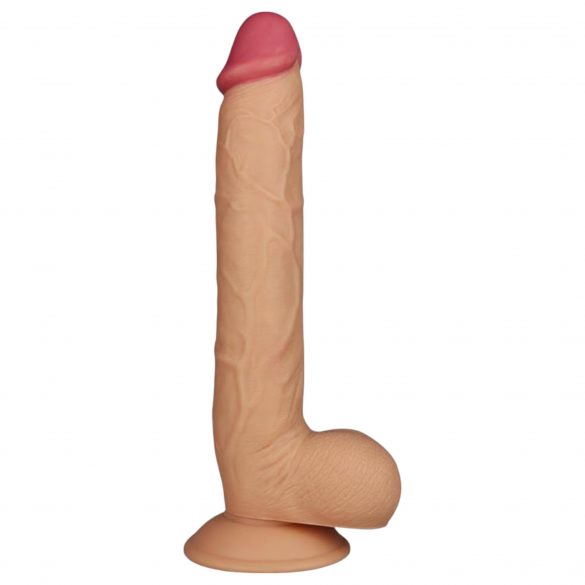 Lovetoy King-Sized - zaciskane, realistyczne dildo do jąder - 25 cm (naturalne) 