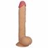 Lovetoy King-Sized - zaciskane, realistyczne dildo do jąder - 25 cm (naturalne) 