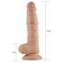 Lovetoy Real Extreme - zaciskane dildo do jąder - 21 cm (naturalne) 