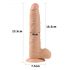 Lovetoy Real Extreme - przyssawkowy dildo - 24 cm