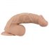 Lovetoy Real Extreme - naturalny dildo z przyssawką i jądrami - 23 cm