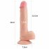 Lovetoy Nature Cock - dildo z zaciskiem - 21 cm (naturalny) 