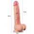 Lovetoy Nature Cock - dwuwarstwowa realistyczna dildo - 25cm (naturalny)