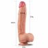 Lovetoy Nature Cock - dwuwarstwowy realistyczny dildo - 30 cm (naturalny)