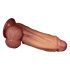 Lovetoy Nature Cock - dwuwarstwowe dildo - 26 cm (naturalny) 