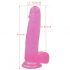 Lovetoy Jelly Studs - realistyczny dildo z podstawą - 20cm (różowy)