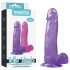 Jelly Studs - realistyczny dildo - 20cm (fiolet)