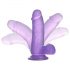 Lovetoy Jelly Studs - realistyczne dildo 15cm (fioletowe)