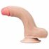 Lovetoy Sliding-Skin - dwuwarstwowe dildo - 18 cm (naturalne) 