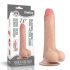 Lovetoy Sliding-Skin - dwuwarstwowy dildo - 18 cm (naturalny)