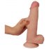 Lovetoy Sliding-Skin - dwuwarstwowy dildo - 21cm (naturalny)