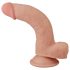 Lovetoy Sliding-Skin - dwuwarstwowy dildo - 21cm (naturalny)