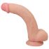 Lovetoy Sliding-Skin - dwuwarstwowe dildo z przyssawką - 23 cm (naturalne)