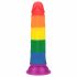 Lovetoy Prider - realistyczne dildo - 19 cm (tęcza) 