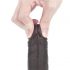 Lovetoy Sliding-Skin - dwuwarstwowe dildo - 18 cm (brązowy) 