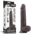 Lovetoy Sliding-Skin - dwuwarstwowy dildo - 23 cm (brązowy)