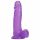 Fioletowy dildo Tracy's Dog Jelly 8 z przyssawką i jądrami