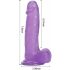 Tracy's Dog Jelly 8 - zaciskane dildo na jądra (fioletowe) 