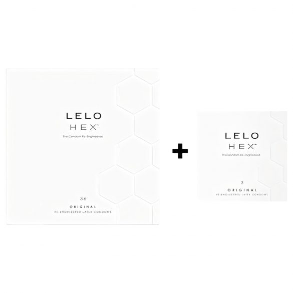 LELO Hex Original - luksusowy zestaw prezerwatyw (36+3 szt.)