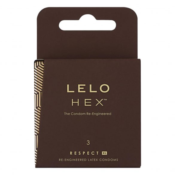 LELO Hex Respect XL - luksusowe prezerwatywy (3 sztuki) 