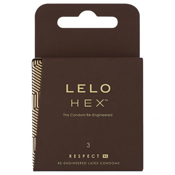 LELO Hex Respect XL - luksusowe prezerwatywy (3 sztuki) 