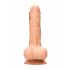 RealRock Dong 7 - realistyczny dildo z jądrami (17 cm) - naturalny