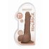 RealRock Dong 7 - realistyczne dildo z jądrami (17 cm) - ciemny naturalny 