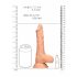 RealRock Dong 8 - realistyczne dildo z jądrami (20 cm) - naturalne 