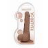 RealRock Dong 8 - realistyczne dildo z jądrami (20 cm) - ciemny naturalny 