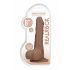 RealRock Dong 8 - realistyczny dildo z jądrami (20 cm) - ciemny naturalny