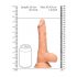 RealRock Dong 9 - realistyczne dildo z jądrami (23 cm) - naturalne 