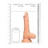 RealRock Dong 9 - realistyczne dildo z jądrami (23 cm) - naturalne 