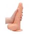 RealRock Dong 9 - realistyczne dildo z jądrami (23 cm) - naturalne 