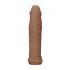 RealRock Penis Sleeve 6 - osłona na penisa (17 cm) - ciemny naturalny 