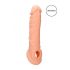 RealRock Penis Sleeve 8 - pochwa na penisa (21 cm) - naturalna 