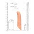 RealRock Penis Sleeve 8 - pochwa na penisa (21 cm) - naturalna 