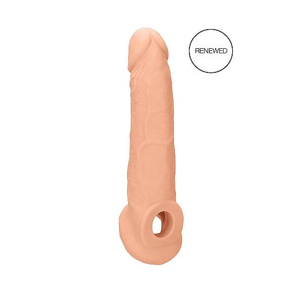 RealRock Penis Sleeve 9 - pochwa na penisa (21,5cm) - naturalna 