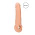 RealRock Penis Sleeve 9 - pochwa na penisa (21,5cm) - naturalna 