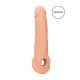 RealRock Penis Sleeve 9 - pochwa na penisa (21,5cm) - naturalna 