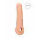 RealRock Penis Sleeve 9 - pochwa na penisa (21,5cm) - naturalna 