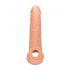 RealRock Penis Sleeve 9 - pochwa na penisa (21,5cm) - naturalna 