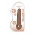 RealRock Penis Sleeve 9 - pochwa na penisa (21,5 cm) - ciemny naturalny 