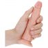 RealRock Slim - realistyczny dildo z przyssawką - 15,5 cm (naturalny)