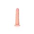 RealRock Slim - lepkie, realistyczne dildo - 15,5 cm (naturalne) 