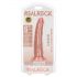 RealRock Slim - realistyczny dildo z przyssawką - 15,5 cm (naturalny)