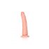 RealRock Slim - lepkie, realistyczne dildo - 15,5 cm (naturalne) 