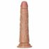 RealRock Slim - zaciskane realistyczne dildo 15,5 cm (ciemny naturalny) 